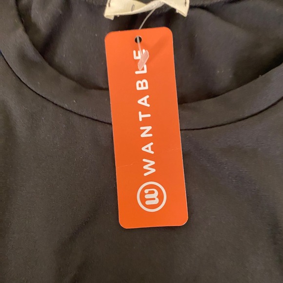 Les Amis Dressy Knit Top Women's Plus Size 1X Black Mesh Sleeve New NWT - Picture 4 of 12